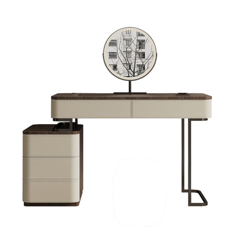 Wooden Make-up Vanity White Makeup Vanity Desk Table with Drawers
