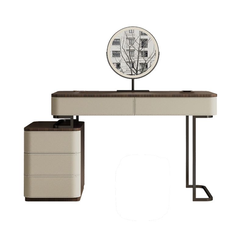 Wooden Make-up Vanity White Makeup Vanity Desk Table with Drawers