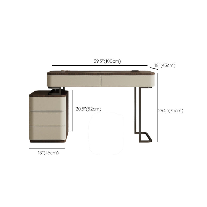 Wooden Make-up Vanity White Makeup Vanity Desk Table with Drawers