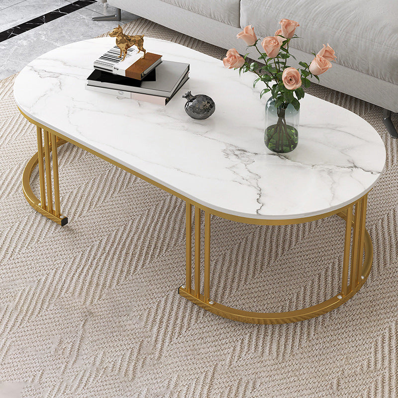 16"H Contemporary Coffee Table Single Wood Coffee Cocktail Table