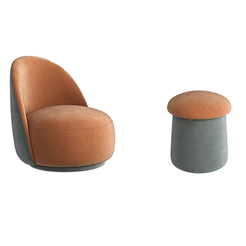 Contemporary Armless Chair Solid Color Upholstered Parsons Chair