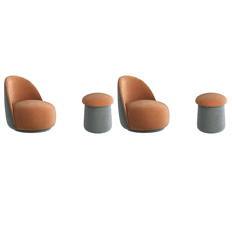 Contemporary Armless Chair Solid Color Upholstered Parsons Chair