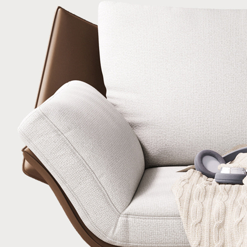 Mid-Century Modern Accent Armchair Flared Arms Fabric Armchair