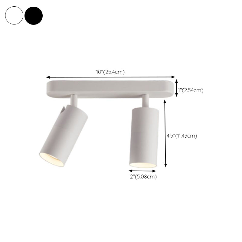 Nordic Style Ceiling Light Cylinder Shape Ceiling Lamp with Aluminum Shade for Bedroom