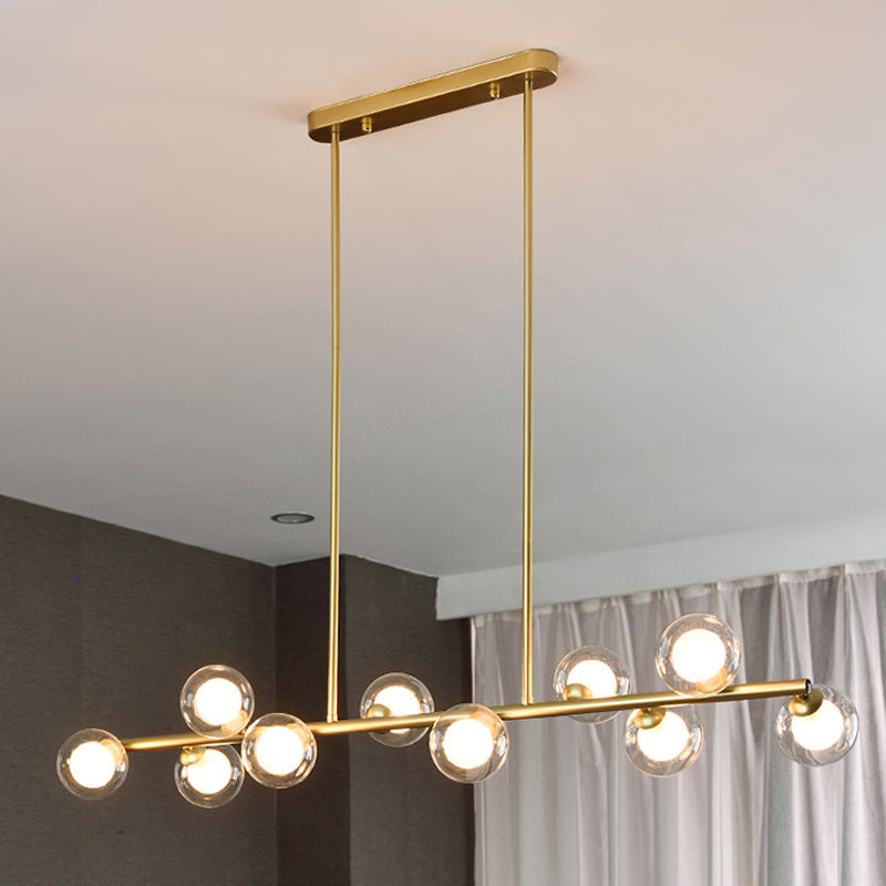 Modern Style Globe Shade Island Pendants Glass Pendant Lights for Dining Room