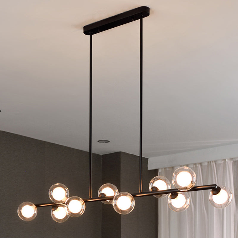 Modern Style Globe Shade Island Pendants Glass Pendant Lights for Dining Room