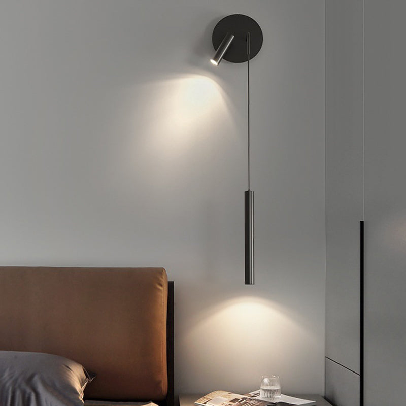2-Light Black Modern Wall Mounted Sconce Linear Wall Light for Foyer