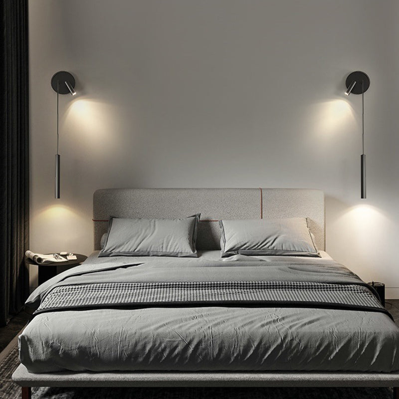 2-Light Black Modern Wall Mounted Sconce Linear Wall Light for Foyer