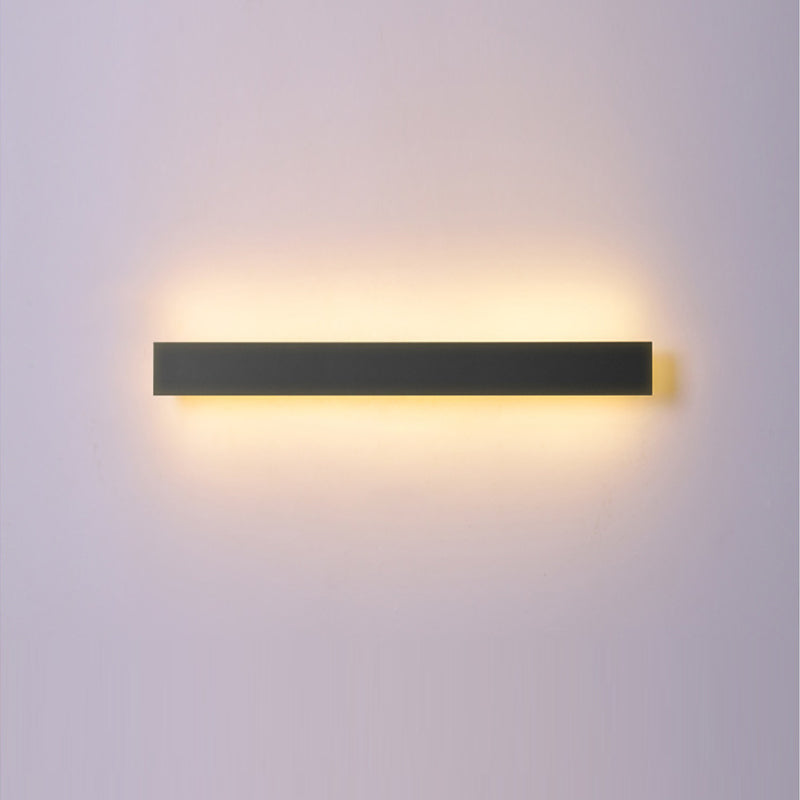 Single Black Modern Wall Mounted Sconce Linear Wall Light for Foyer