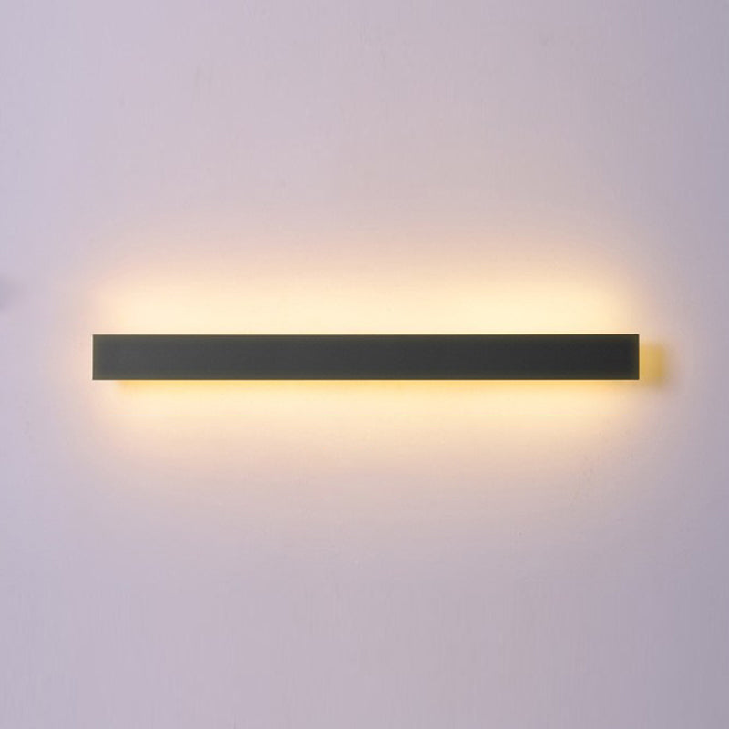 Single Black Modern Wall Mounted Sconce Linear Wall Light for Foyer