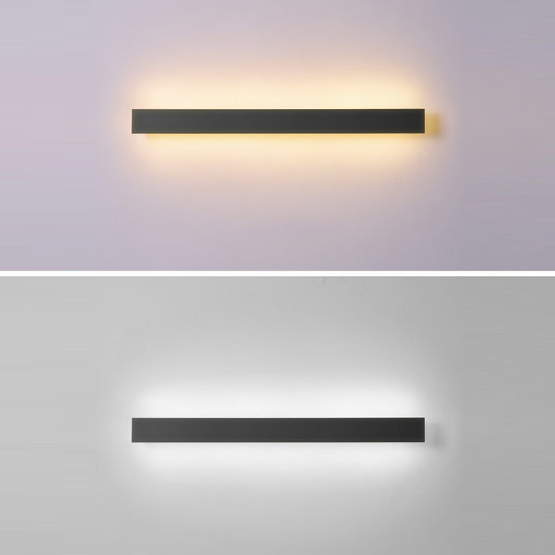 Single Black Modern Wall Mounted Sconce Linear Wall Light for Foyer