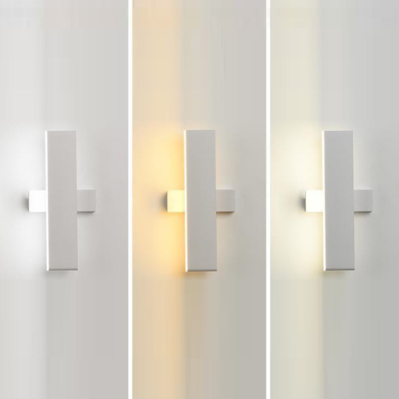 Single White/Black Modern Wall Mounted Sconce LED Wall Light for Bedroom