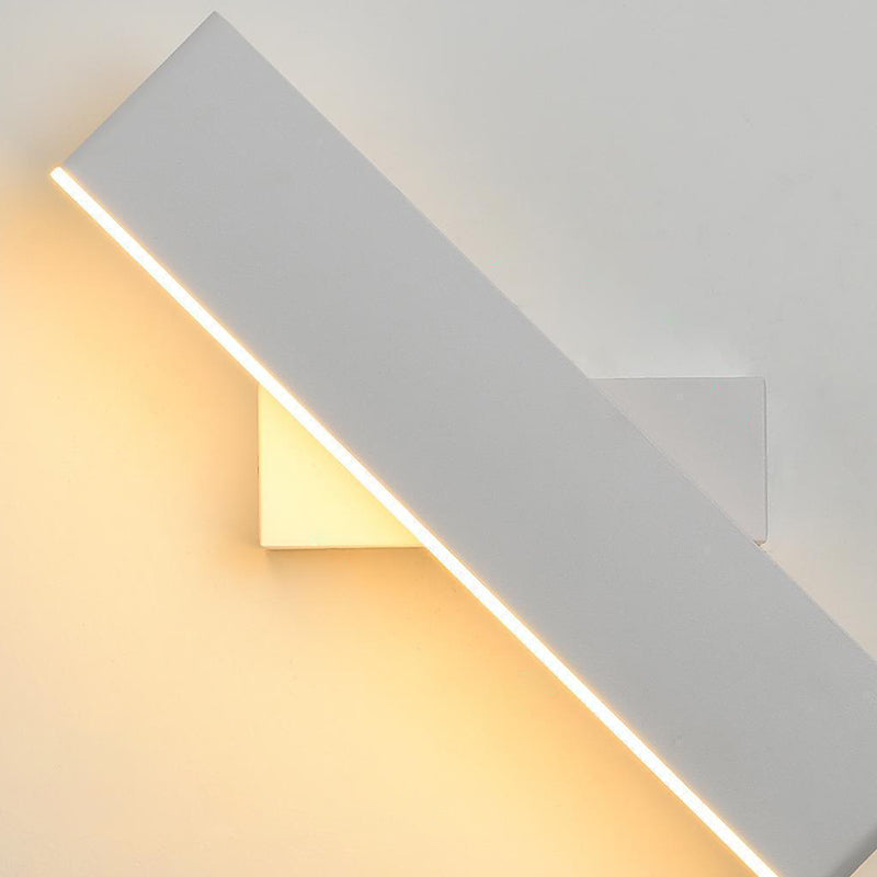 Single White/Black Modern Wall Mounted Sconce LED Wall Light for Bedroom