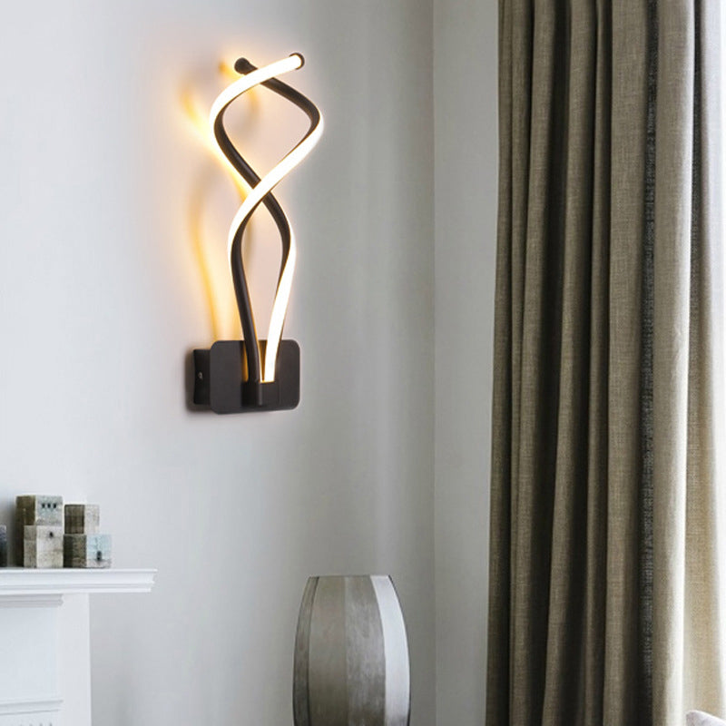 Industrial Style Wall Sconce Metal 2 Lights Sconces for Bedroom