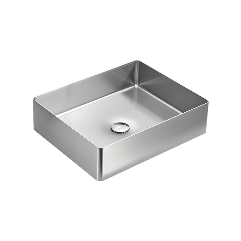 Modern Style Bathroom Sink Stainless Steel Noise-cancelling Design Bathroom Sink