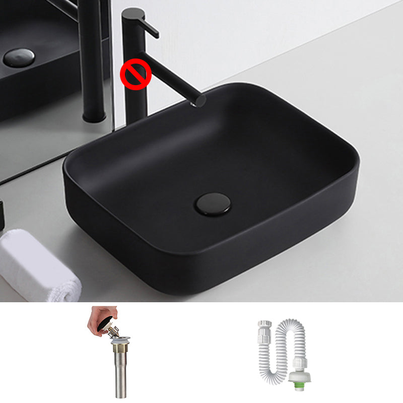 Modern Trough Bathroom Sink White and Black Trough Bathroom Sink