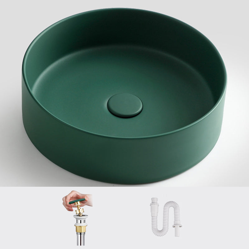 Porcelain Green and Grey Trough Bathroom Sink Modern Trough Bathroom Sink
