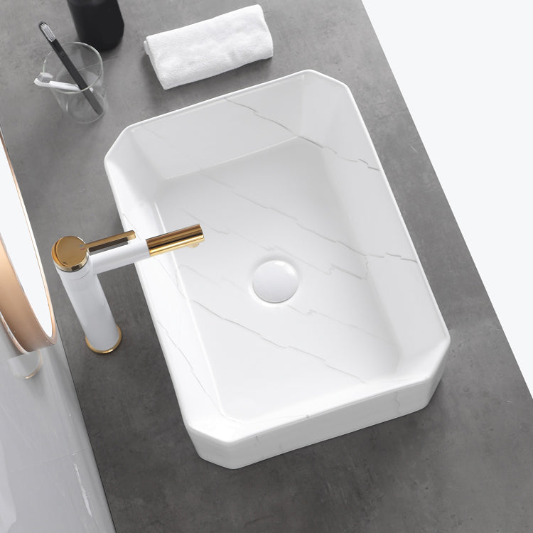 Classic Style Bathroom Sink Stainless Steel Dirt Resistant Bathroom Sink