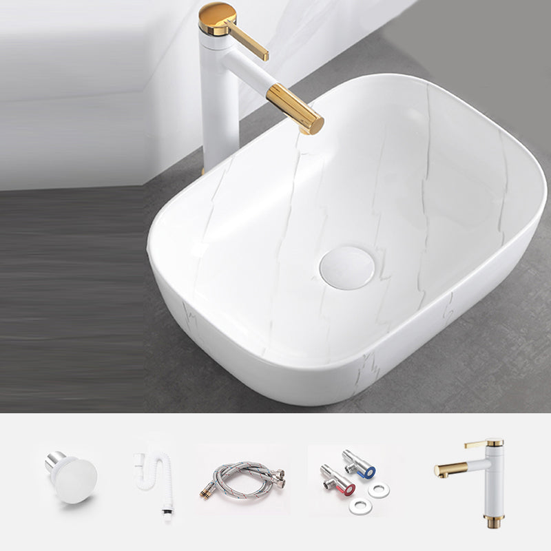 Classic Style Bathroom Sink Stainless Steel Dirt Resistant Bathroom Sink