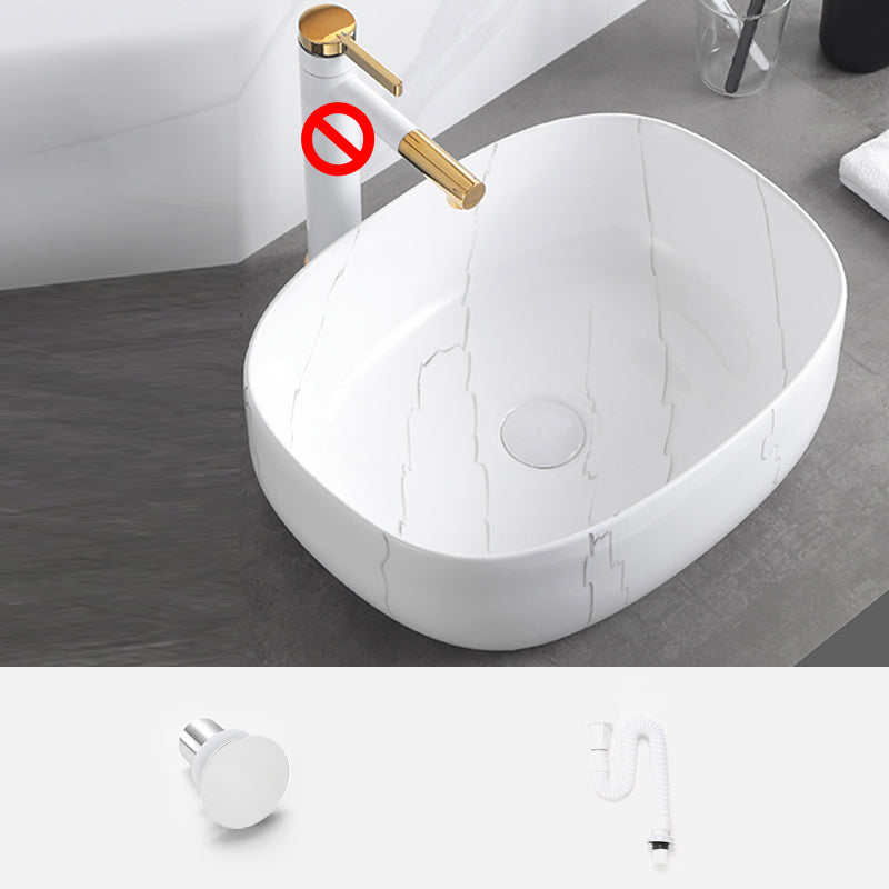 Classic Style Bathroom Sink Stainless Steel Dirt Resistant Bathroom Sink
