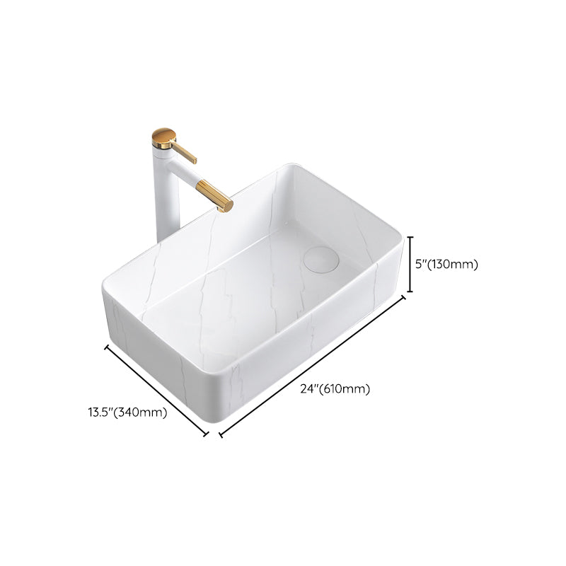 Classic Style Bathroom Sink Stainless Steel Dirt Resistant Bathroom Sink