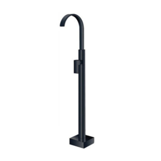 Modern Floor Mounted Metal Freestanding Tub Filler Single Handle Freestanding Faucet
