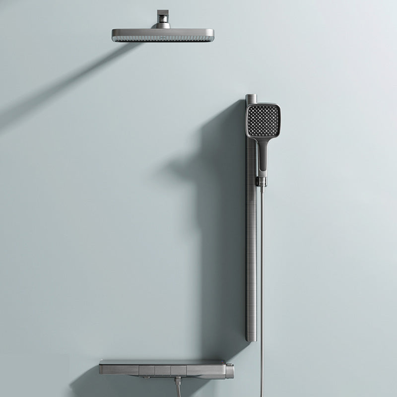 Contemporary Shower Set Handheld Shower Head Wall Mounted Shower System
