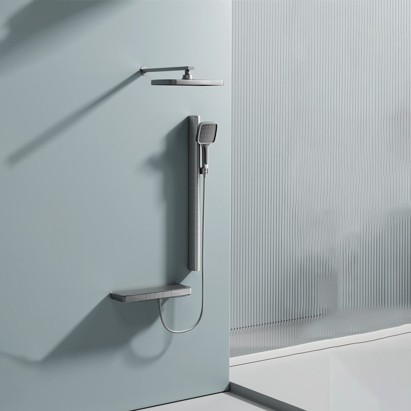 Contemporary Shower Set Handheld Shower Head Wall Mounted Shower System