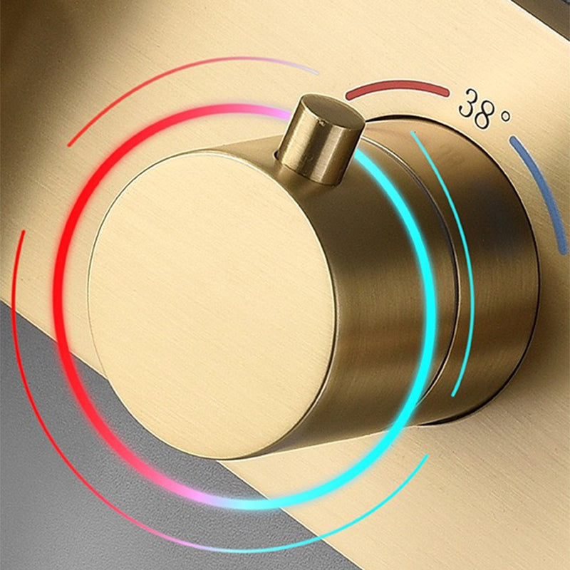 Modern Shower Trim Brass Fixed Shower Head Shower Head Combo