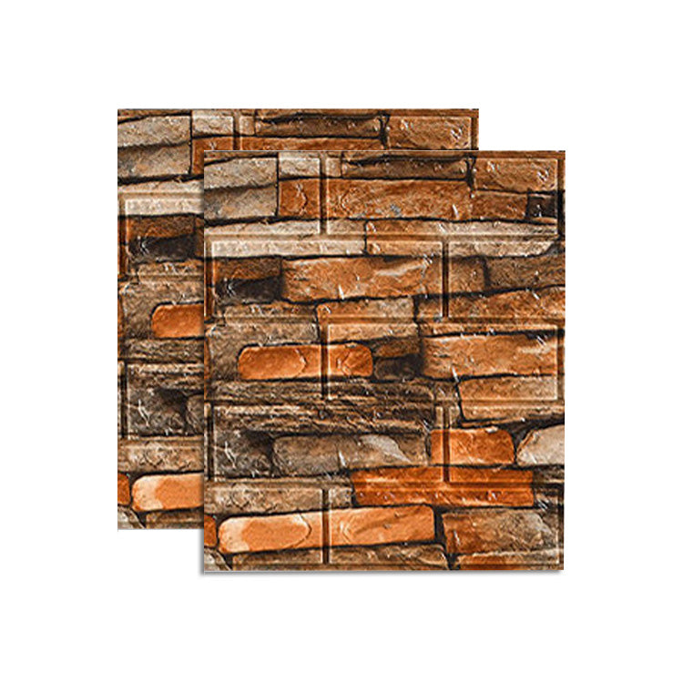 Farmhouse Wall Plank 3D Brick Living Room Wall Panels Set of 2