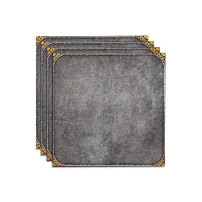 Vintage Square Singular Tile Brown Matte Tile for Drawing Room