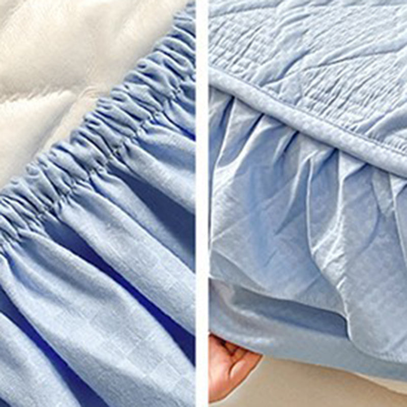 Water Resistant Fitted Sheet Solid Color Sheet 1 Piece Bed Sheet