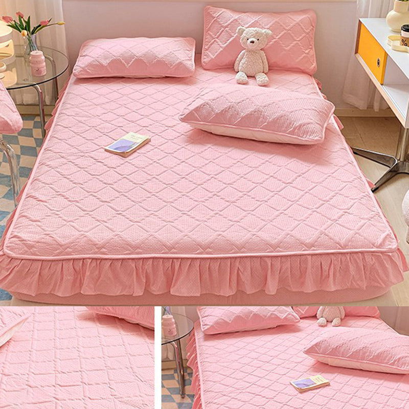 Water Resistant Fitted Sheet Solid Color Sheet 1 Piece Bed Sheet