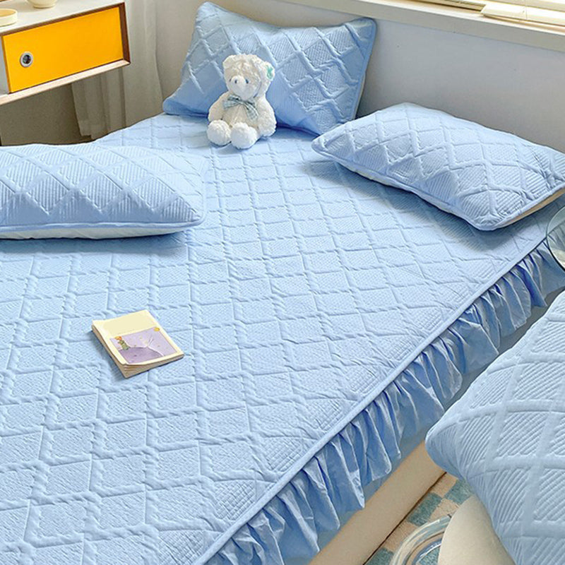 Water Resistant Fitted Sheet Solid Color Sheet 1 Piece Bed Sheet