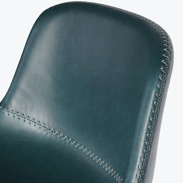 Leather Bar Stool Modern Backrest Counter Stool for Bristol with Metal Legs