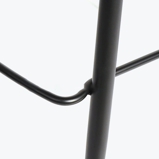 Leather Bar Stool Modern Backrest Counter Stool for Bristol with Metal Legs