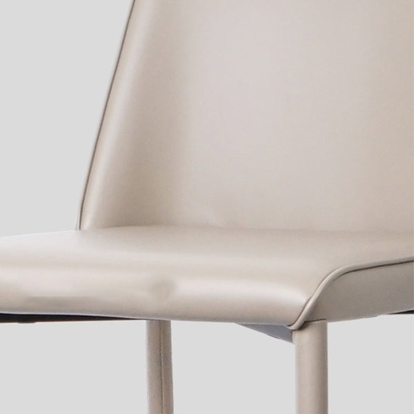 Modern Backrest Bar Stool Leather Metal Base Counter Stool for Living Room