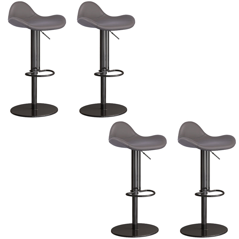 Industrial Adjustable Bar Stool Leather Backrest Counter Stool for Bristol