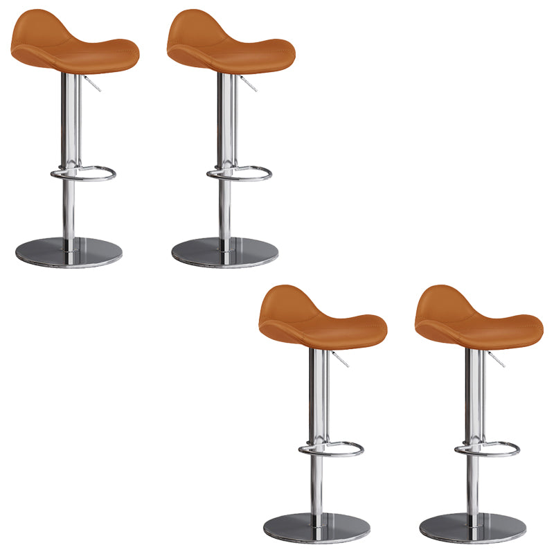 Industrial Adjustable Bar Stool Leather Backrest Counter Stool for Bristol