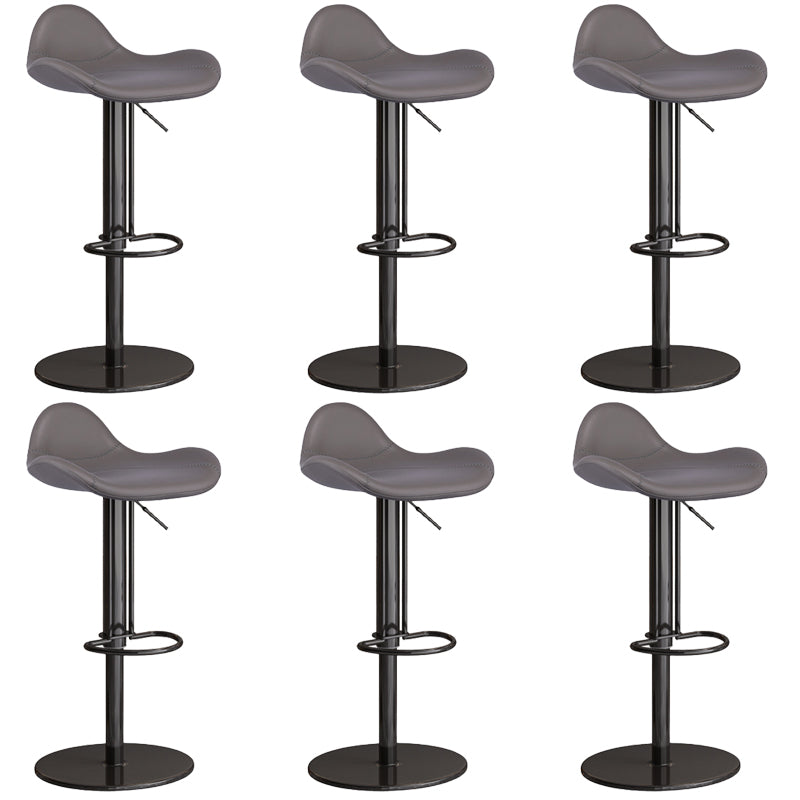 Industrial Adjustable Bar Stool Leather Backrest Counter Stool for Bristol