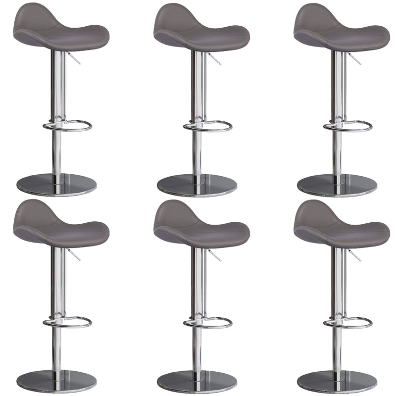 Industrial Adjustable Bar Stool Leather Backrest Counter Stool for Bristol