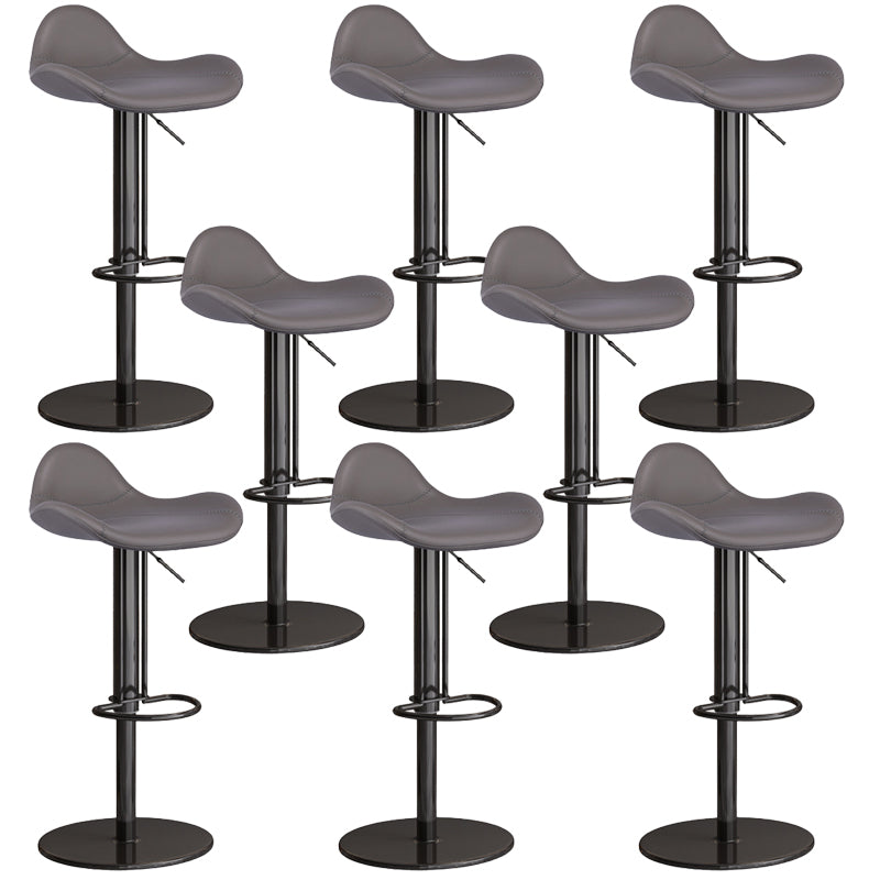 Industrial Adjustable Bar Stool Leather Backrest Counter Stool for Bristol