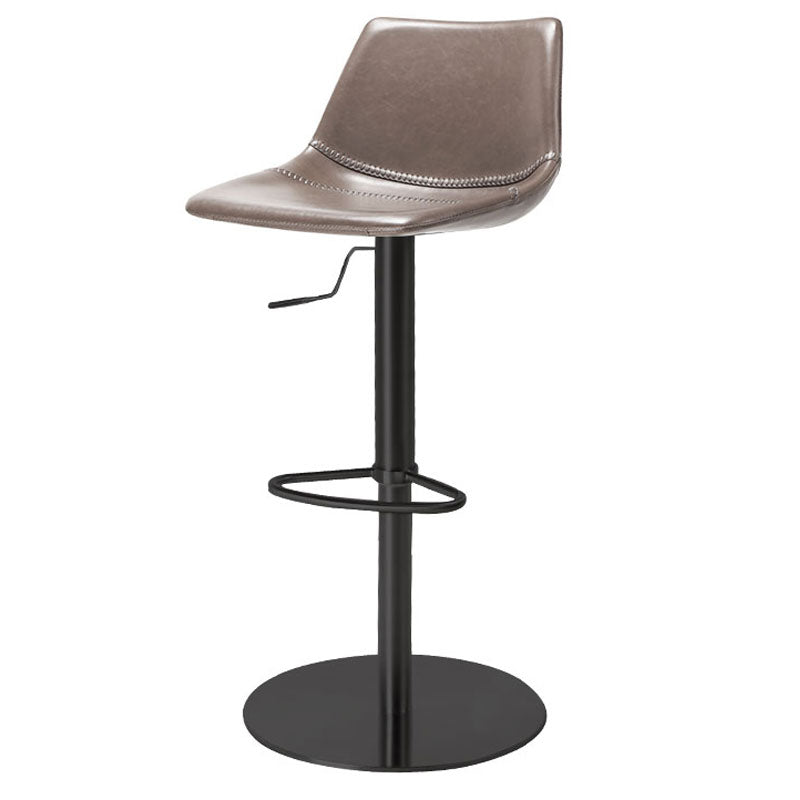 Industrial Leather Bar Stool Adjustable Backrest Bar Stool for Bristol
