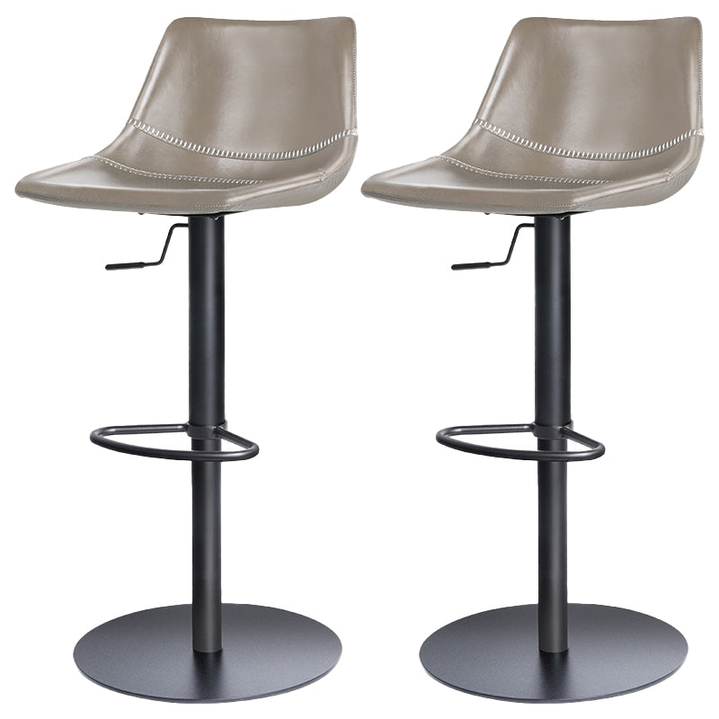 Industrial Leather Bar Stool Adjustable Backrest Bar Stool for Bristol