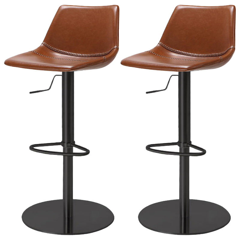 Industrial Leather Bar Stool Adjustable Backrest Bar Stool for Bristol