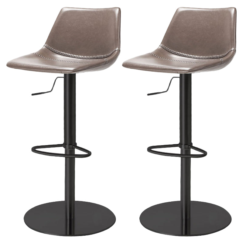 Industrial Leather Bar Stool Adjustable Backrest Bar Stool for Bristol