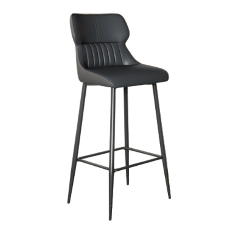 Modern Leather Bar Stool Upholstered Counter Stool for Bristol