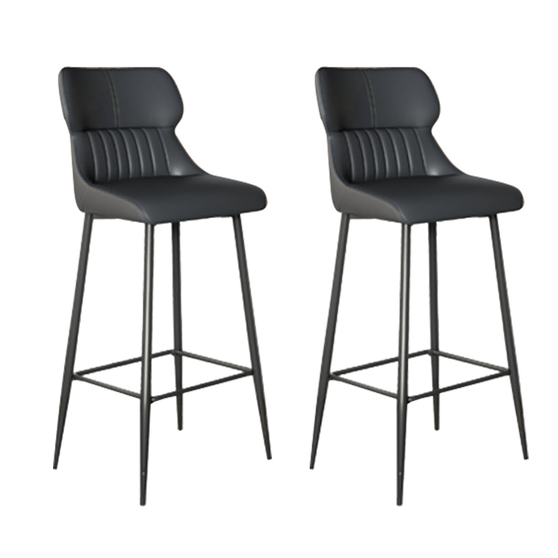 Modern Leather Bar Stool Upholstered Counter Stool for Bristol