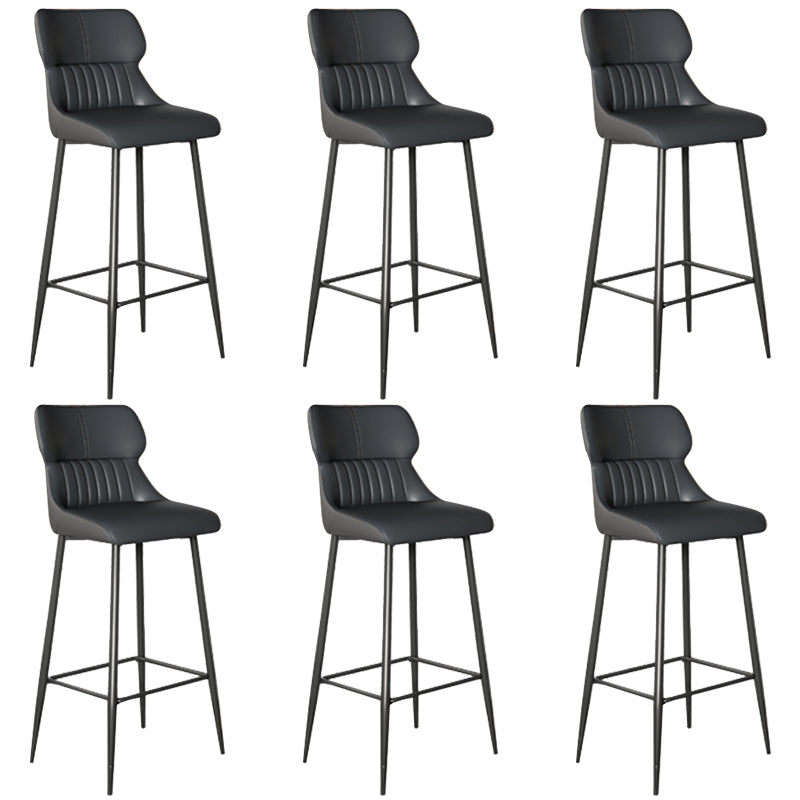 Modern Leather Bar Stool Upholstered Counter Stool for Bristol