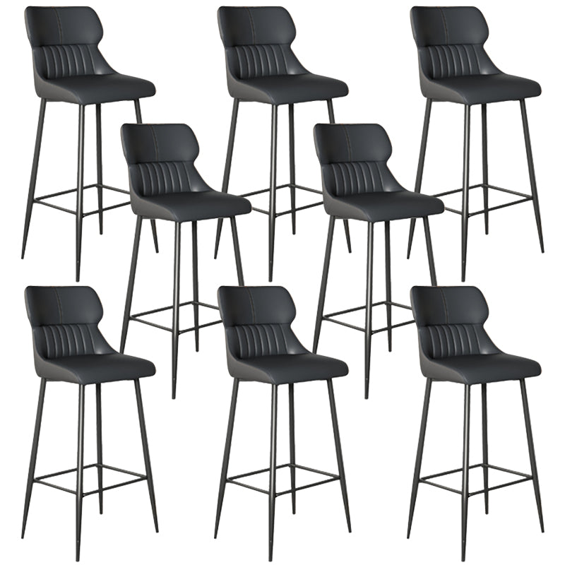 Modern Leather Bar Stool Upholstered Counter Stool for Bristol